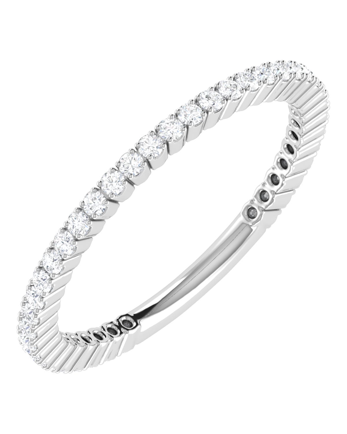 SURAJ-65-AN CHURUMBELA DE ORO BLANCO 14K #7 CON 27PTS DE DIAMANTE (SI3) (I1)