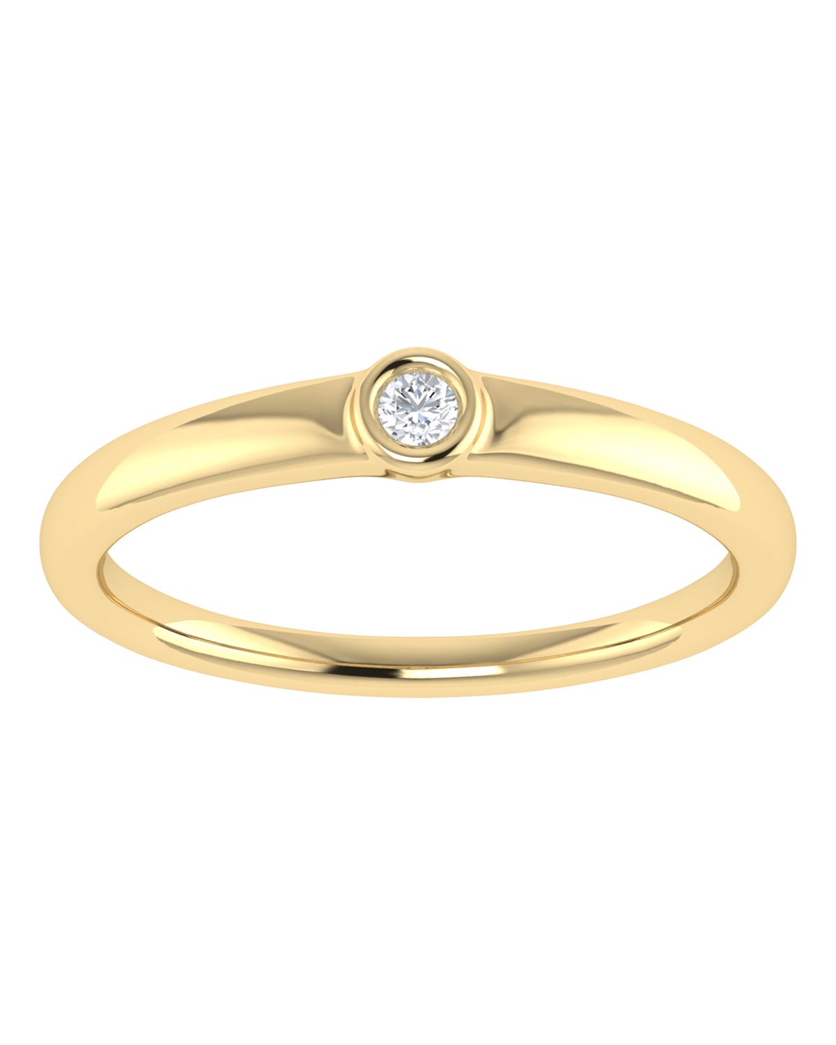 Anillo compromiso Amarillo Brillante