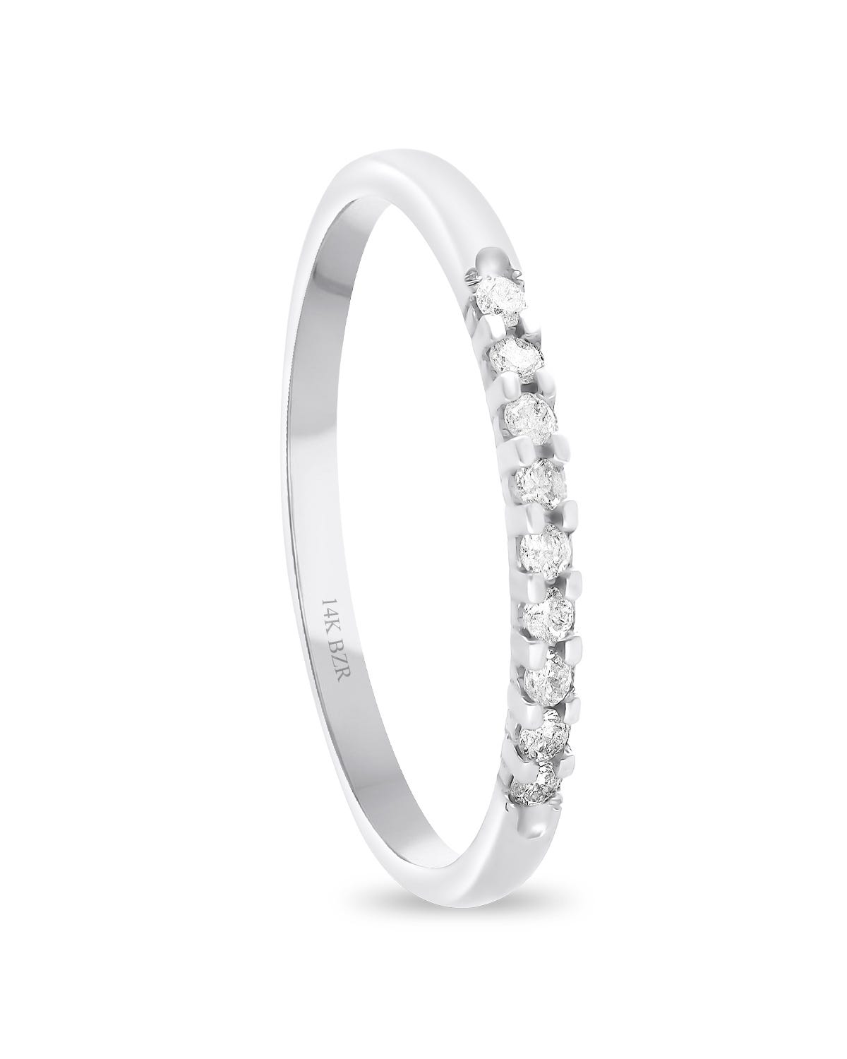 FOND-B-11 CHURUMBELA EN ORO BLANCO 14 K CON BRILLANTE DE 11 PUNTOS