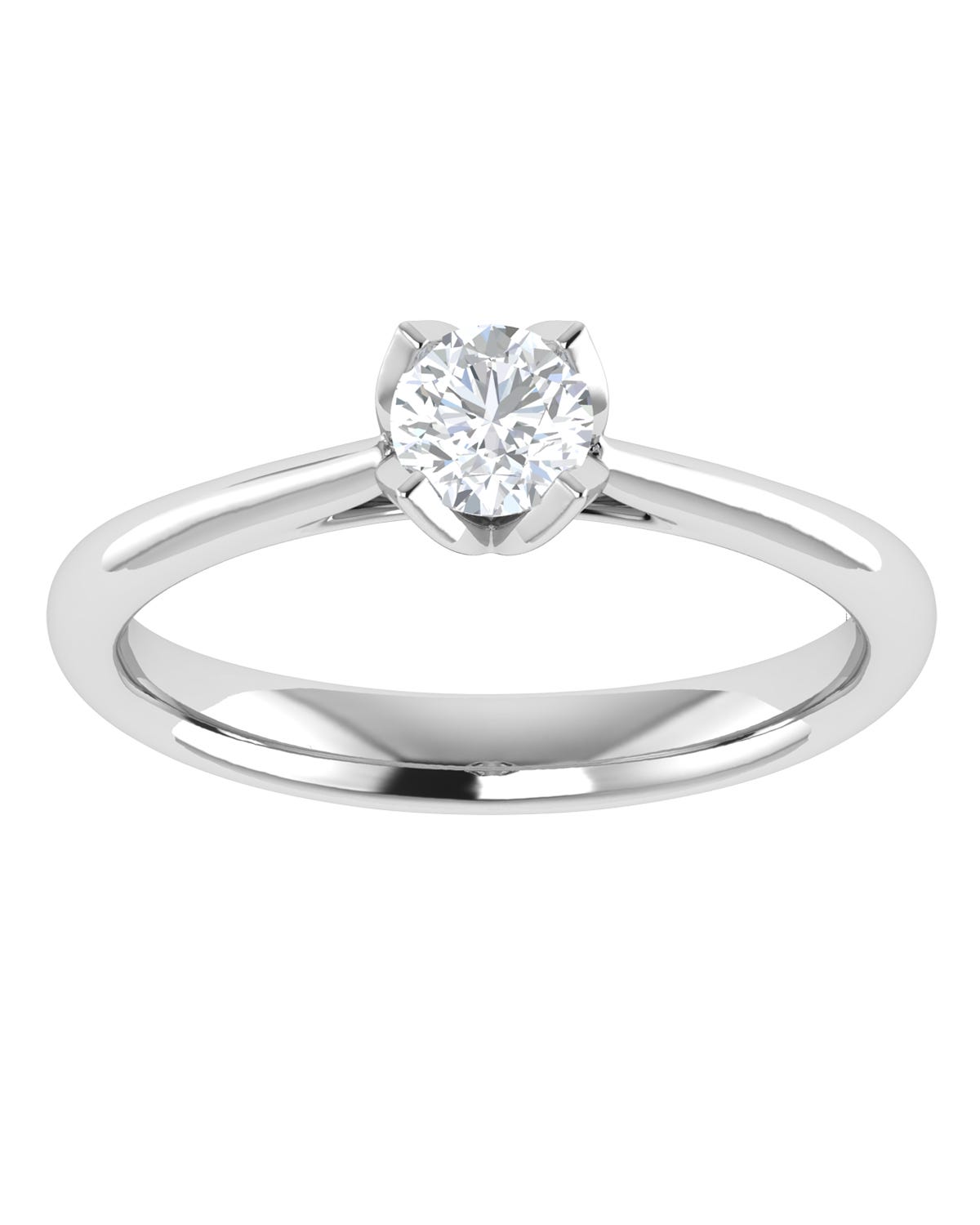 Anillo compromiso Blanco Brillante