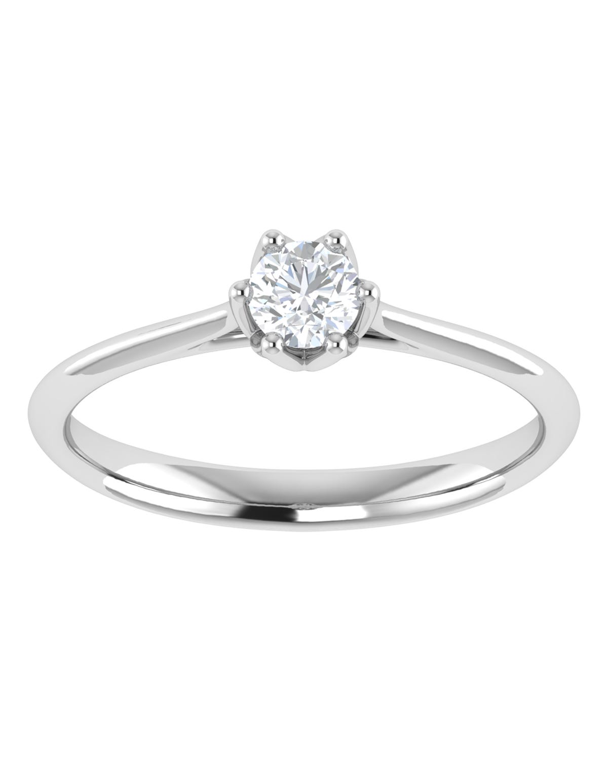 Anillo compromiso Blanco Brillante