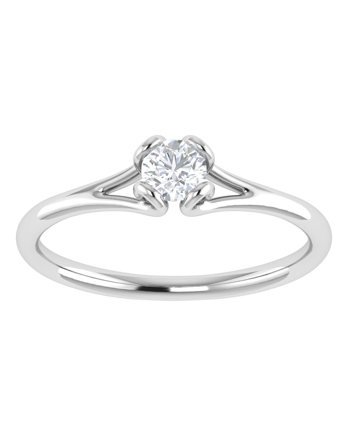 Anillo compromiso Blanco Brillante