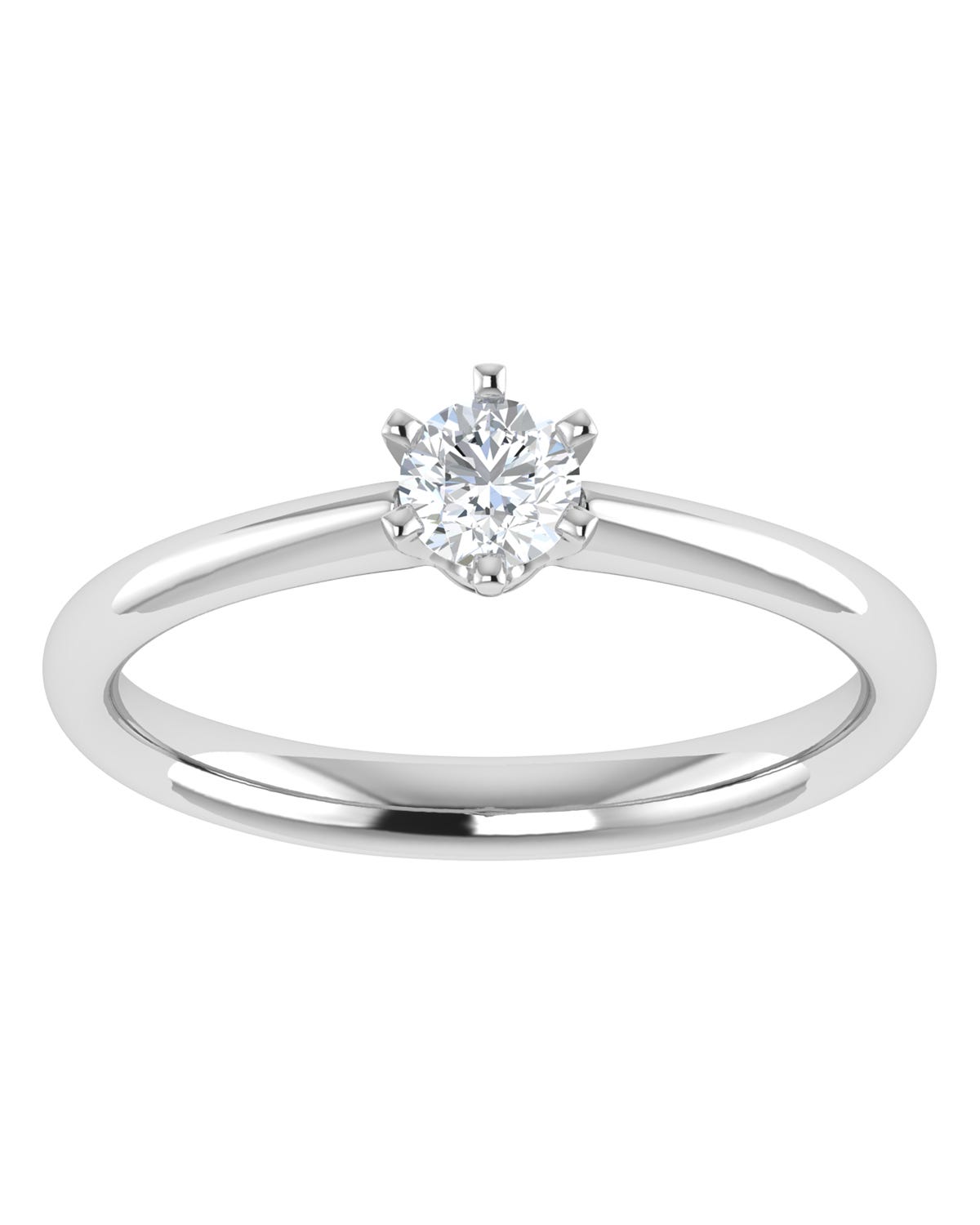 Anillo compromiso Blanco Brillante