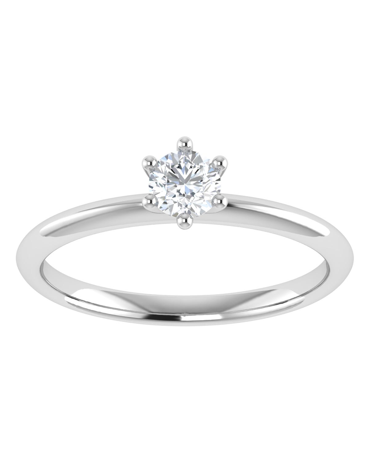 Anillo compromiso Blanco Brillante