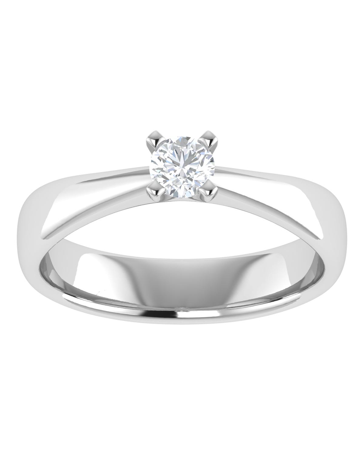 Anillo compromiso Blanco Brillante