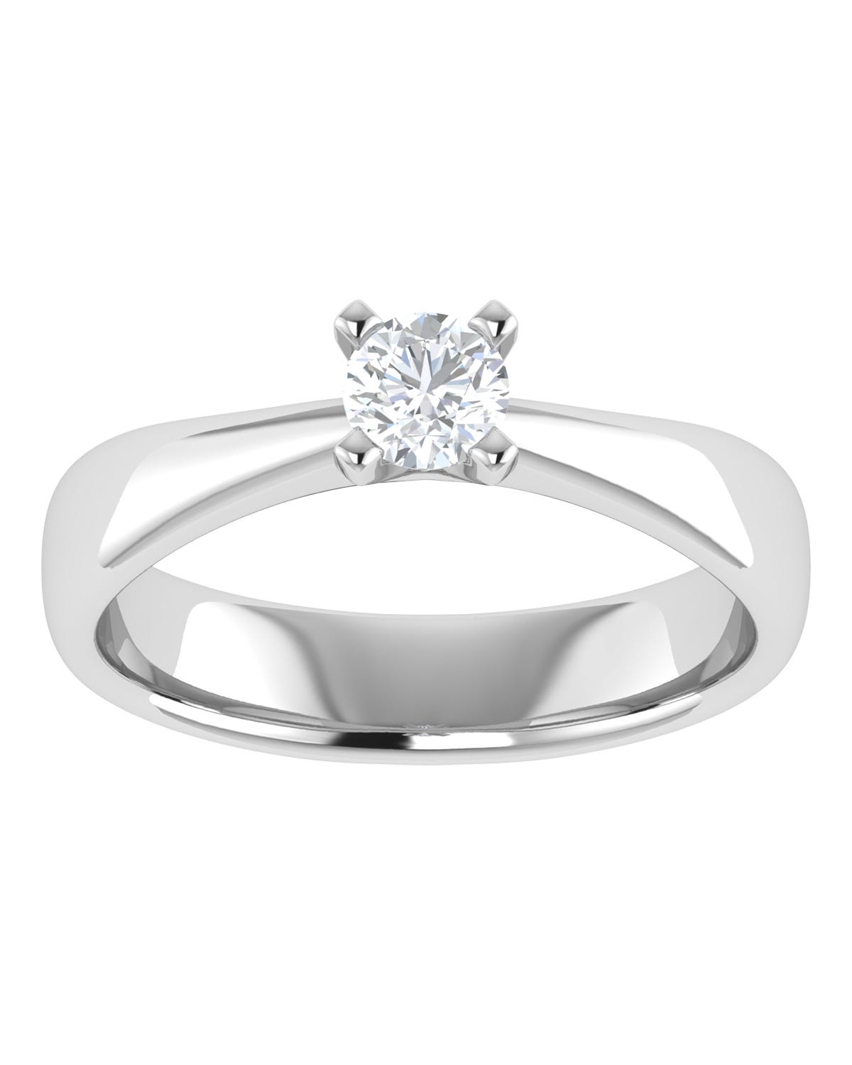 Anillo compromiso Blanco Brillante