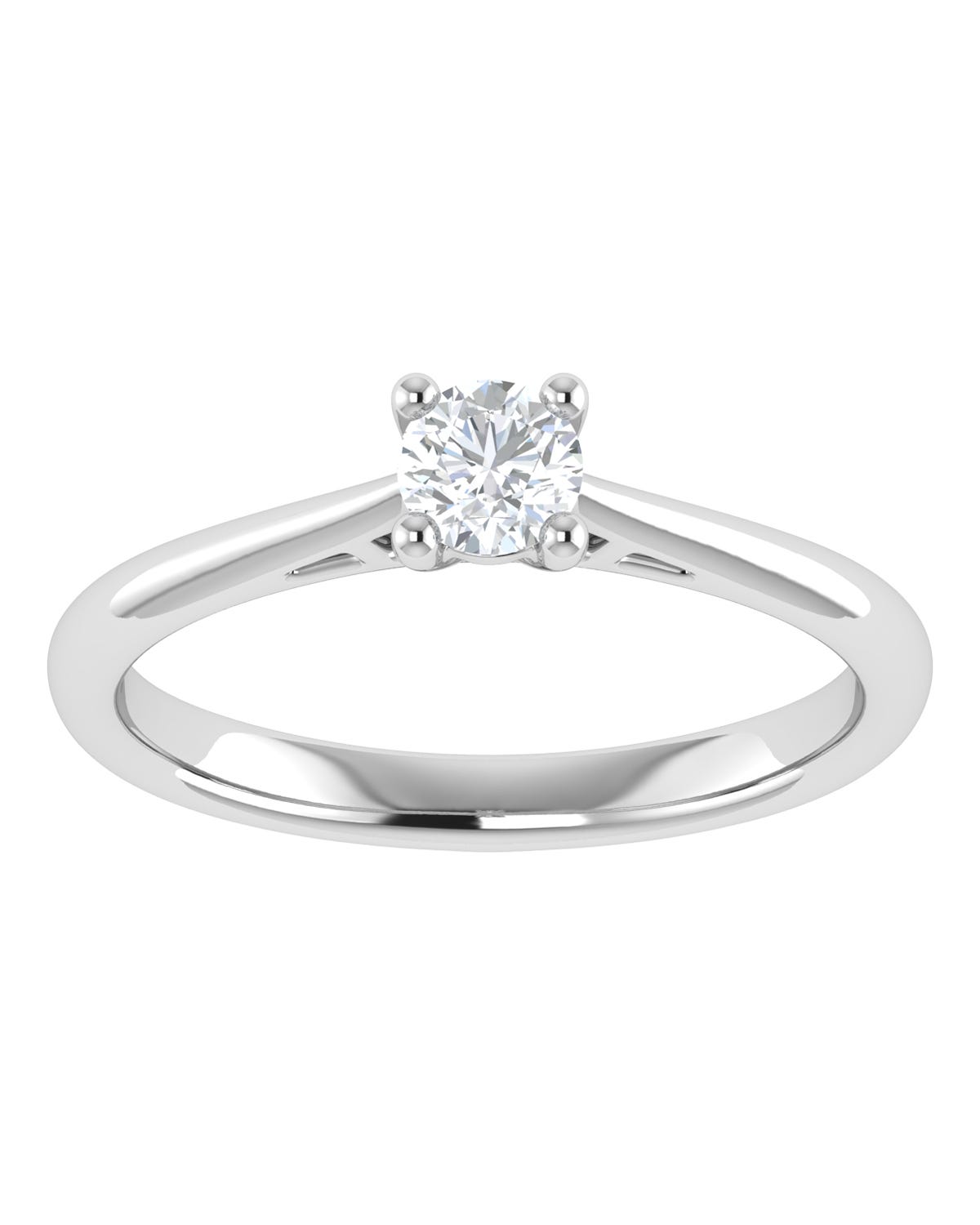 Anillo compromiso Blanco Brillante