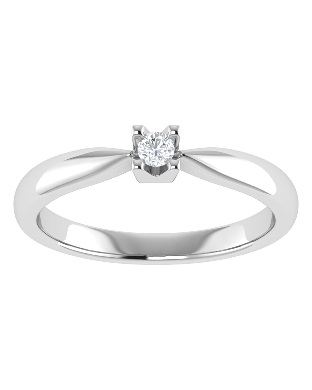 Anillo compromiso Blanco Brillante