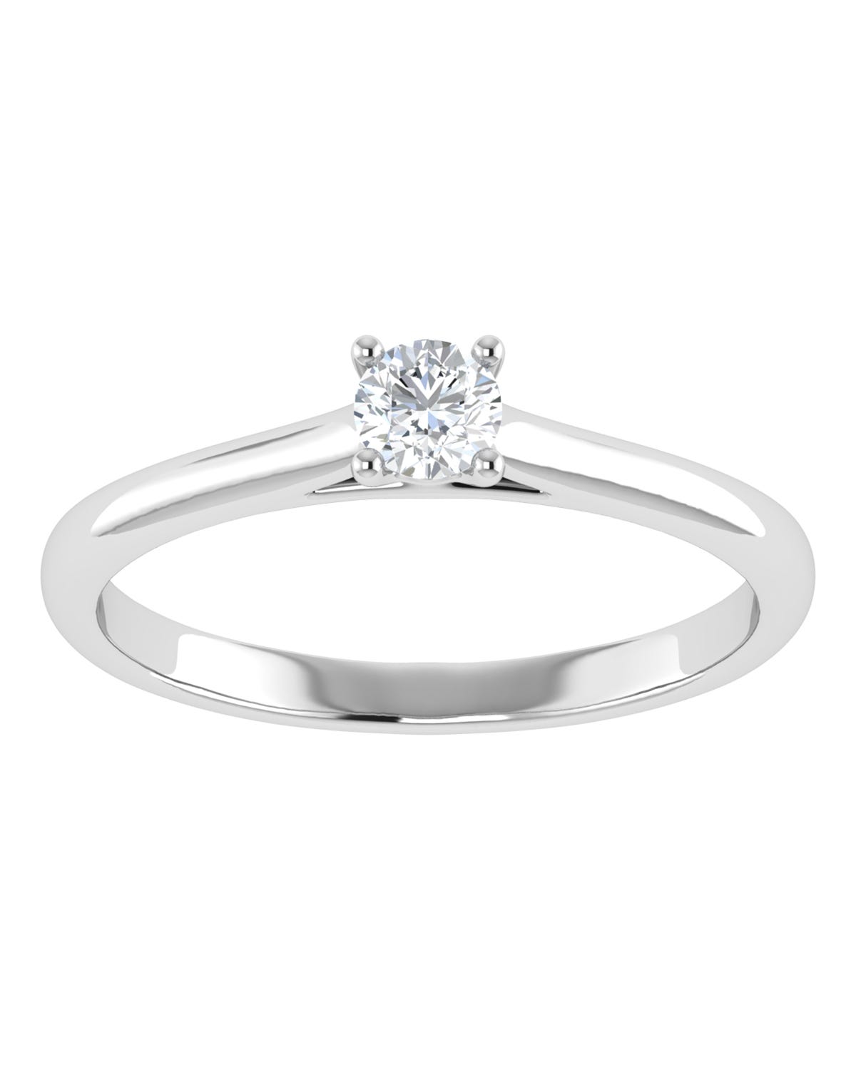 Anillo compromiso Blanco Brillante