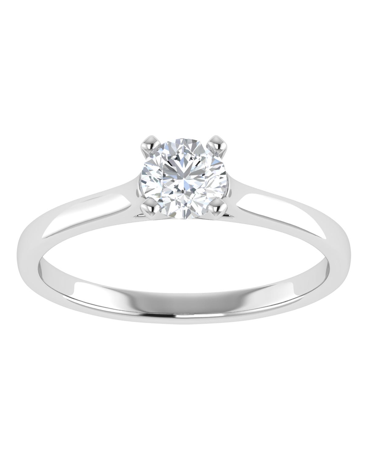 Anillo compromiso Blanco Brillante
