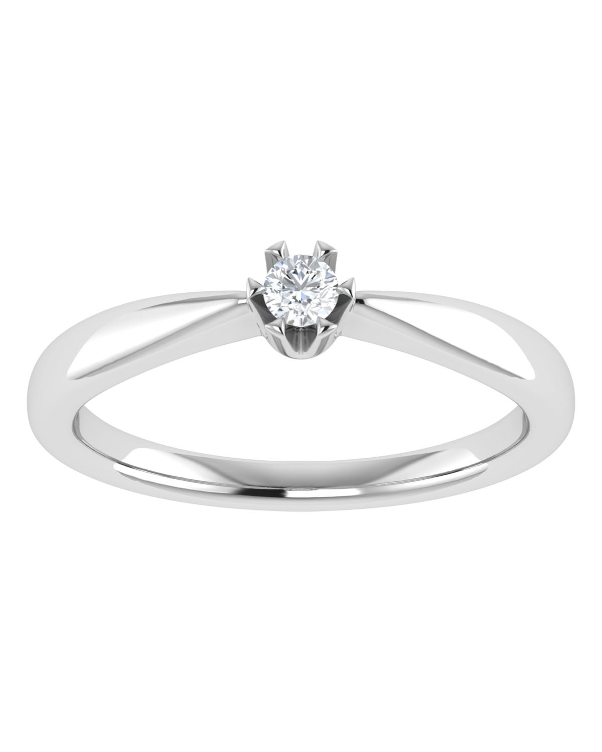 Anillo compromiso Blanco Brillante