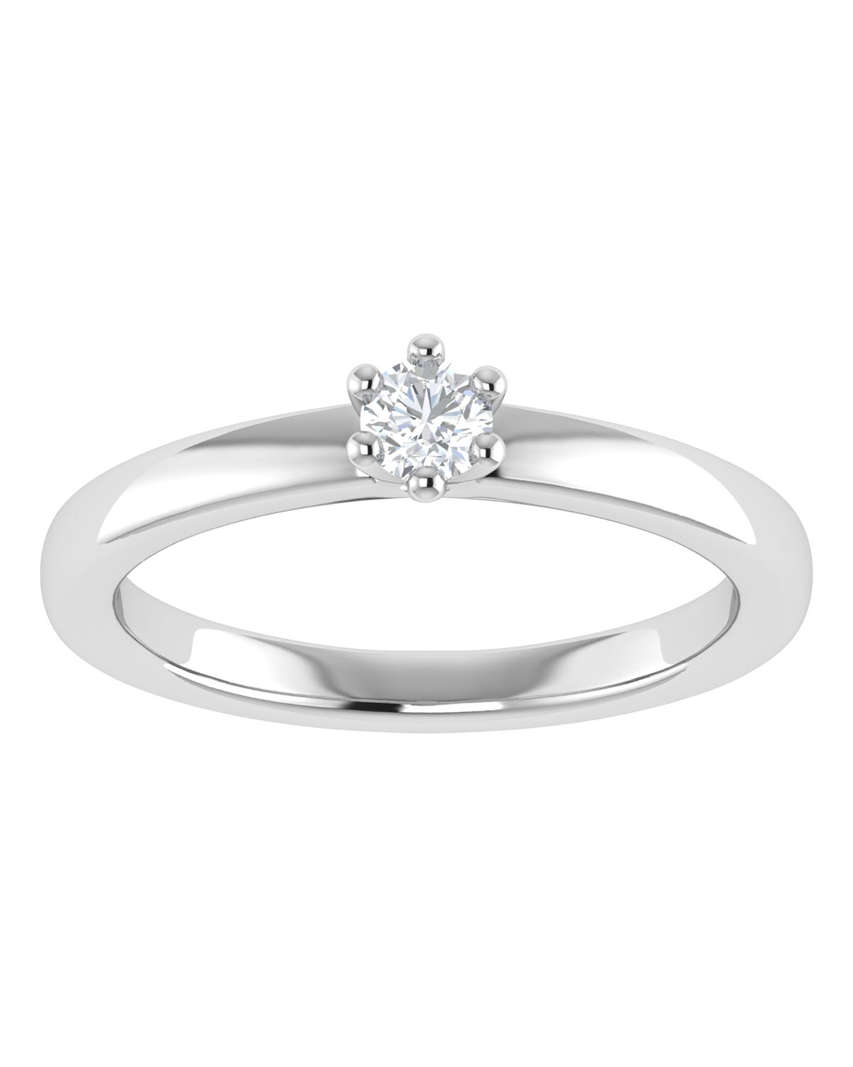 Anillo compromiso Blanco Brillante