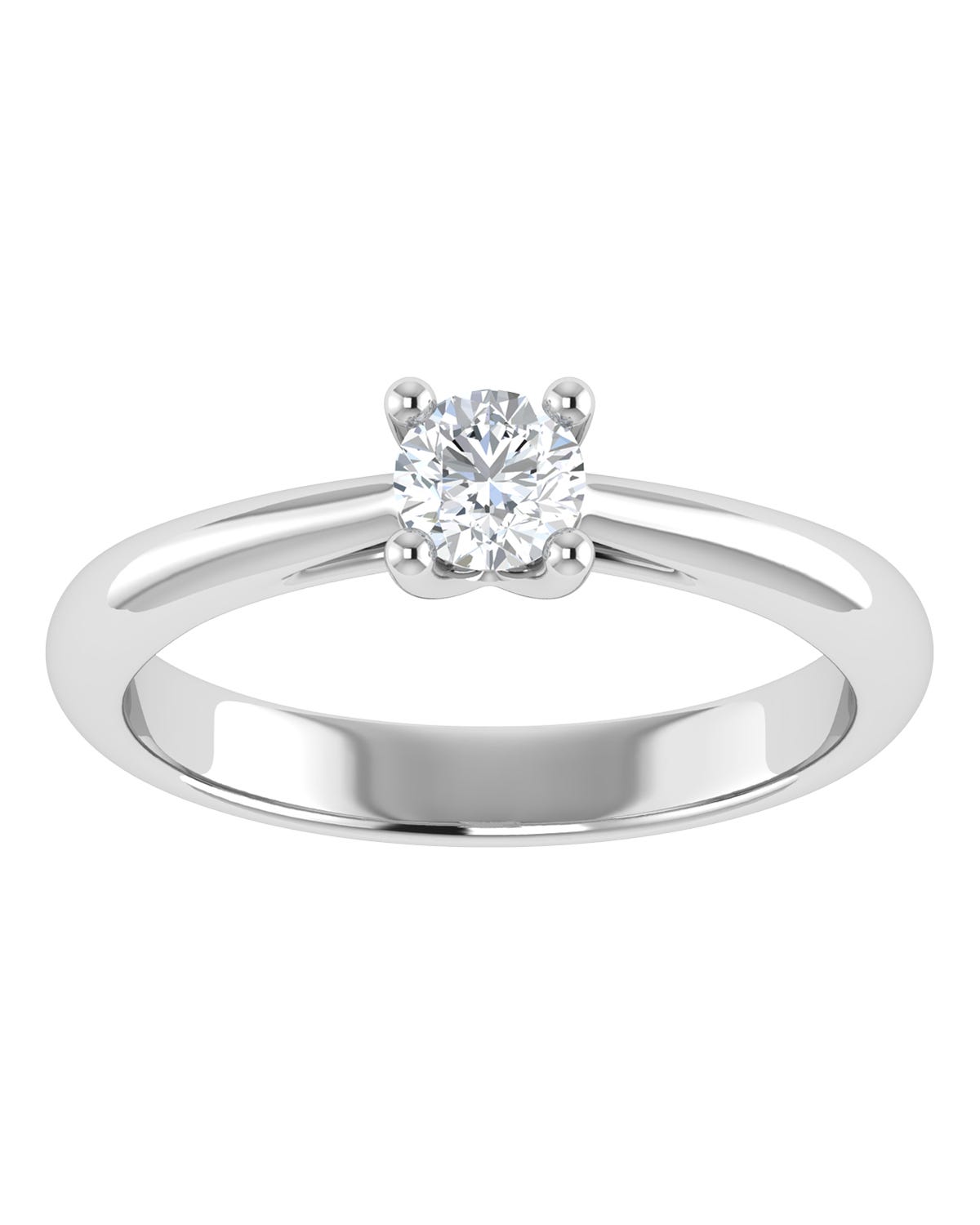 Anillo compromiso Blanco Brillante