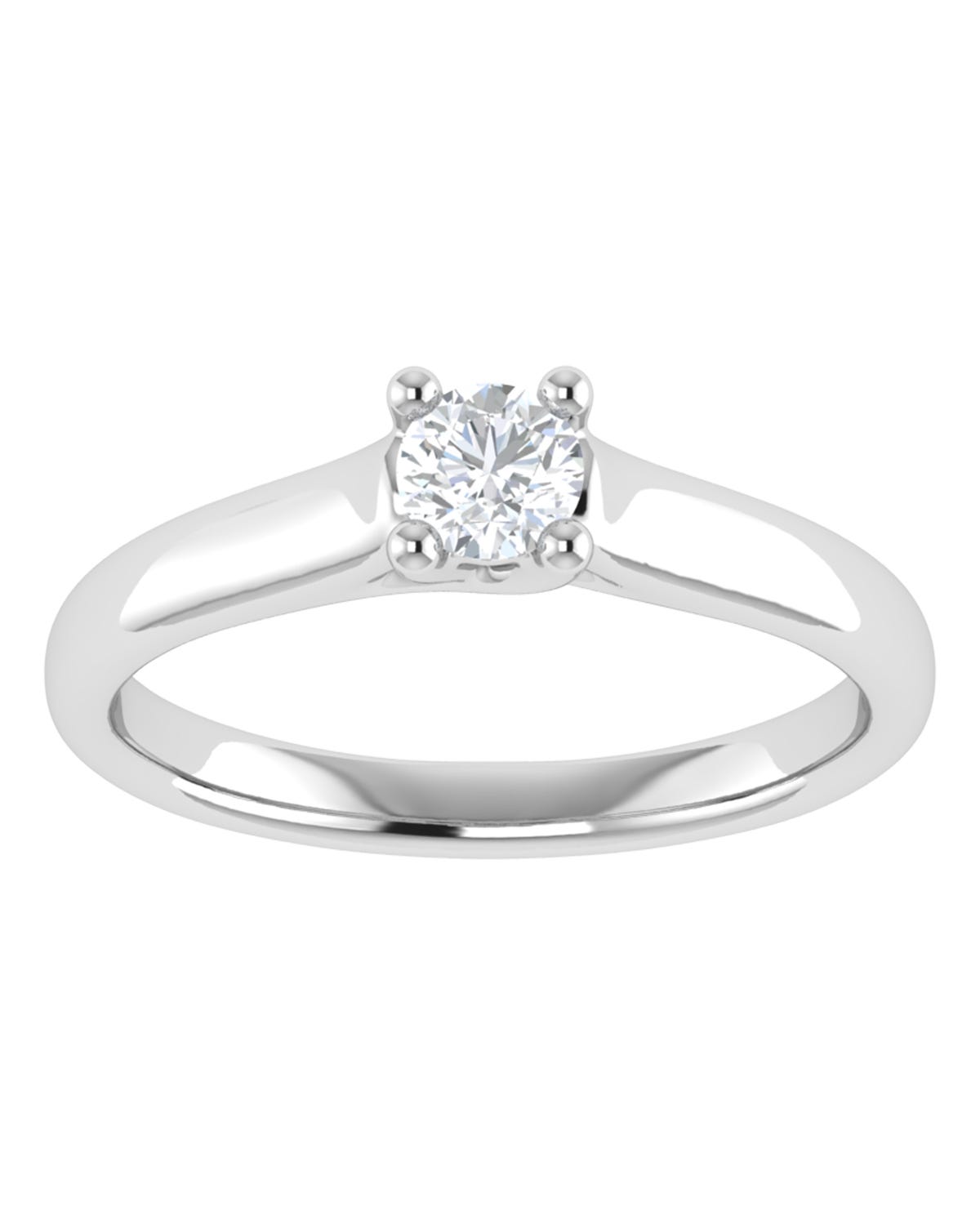 Anillo compromiso Blanco Brillante