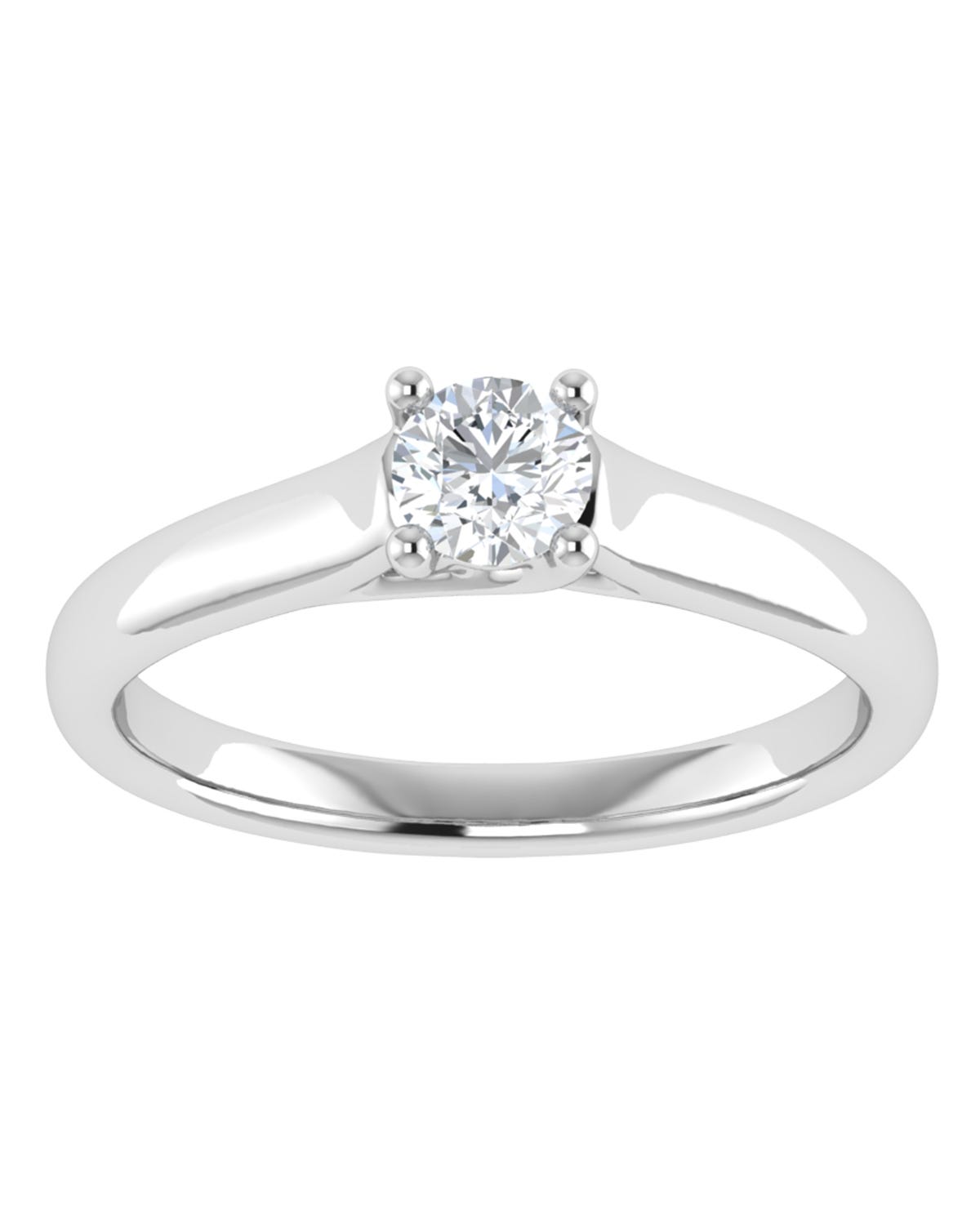 Anillo compromiso Blanco Brillante