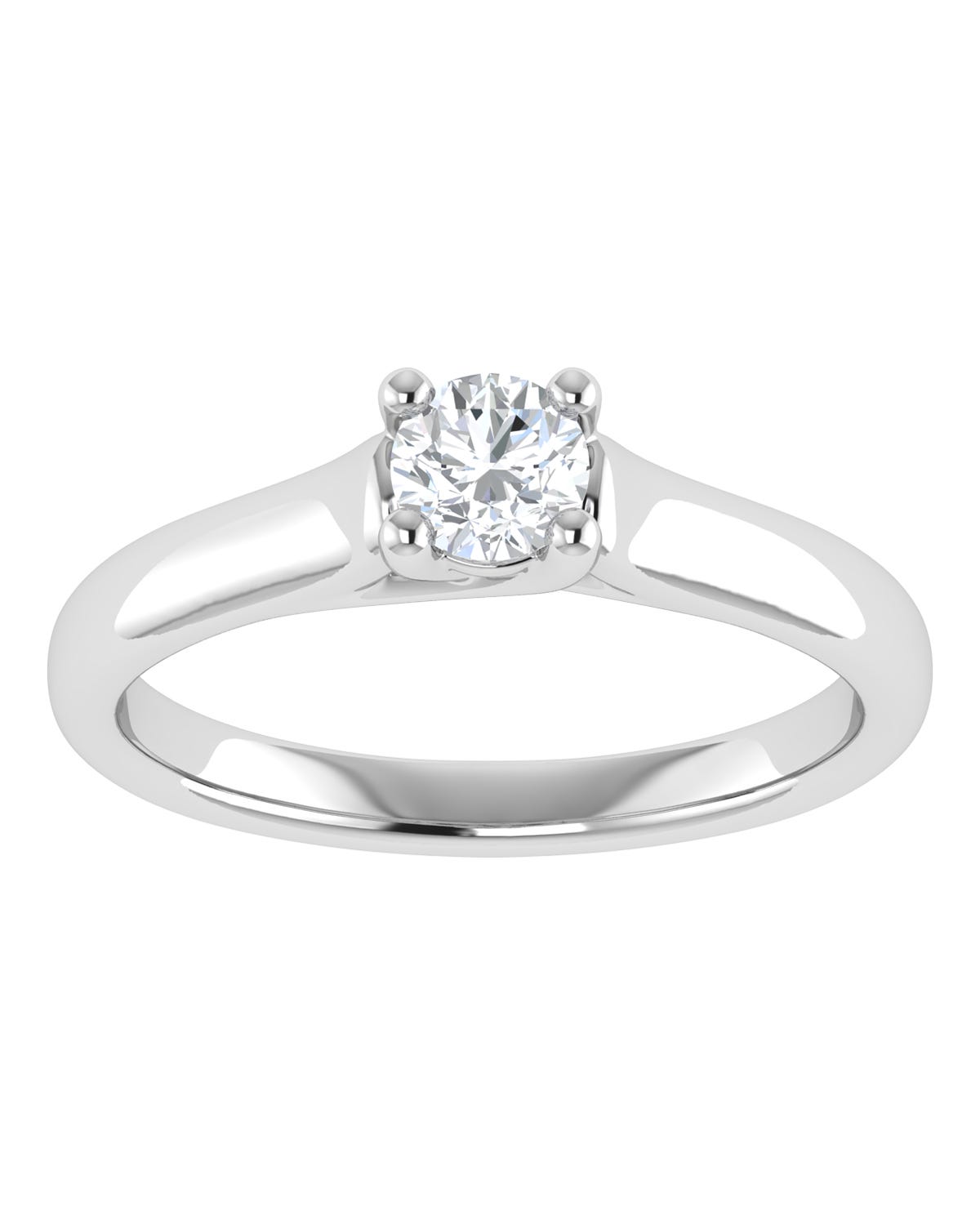 Anillo compromiso Blanco Brillante