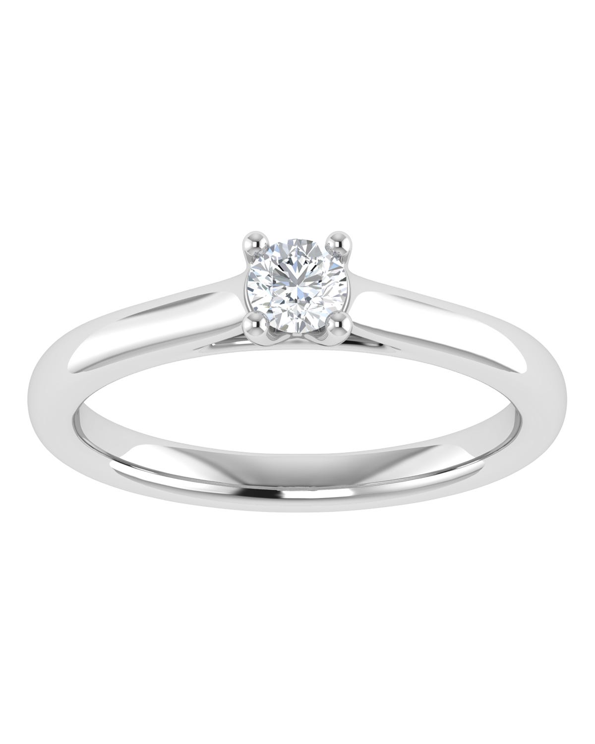 Anillo compromiso Blanco Brillante