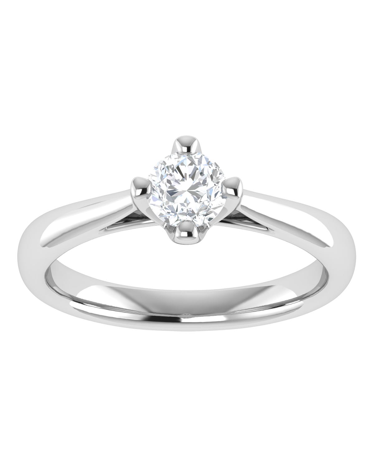 Anillo compromiso Blanco Brillante