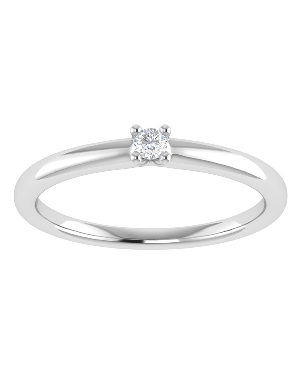 Anillo compromiso Blanco Brillante