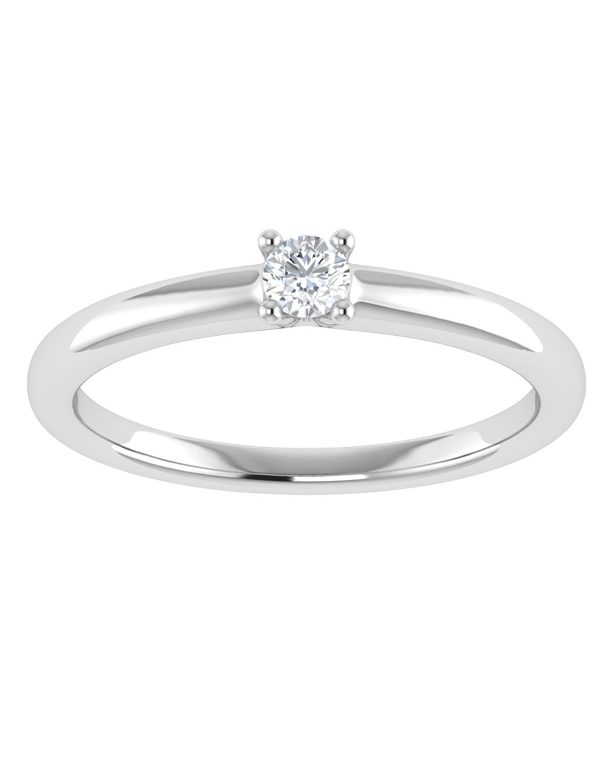 Anillo compromiso Blanco Brillante