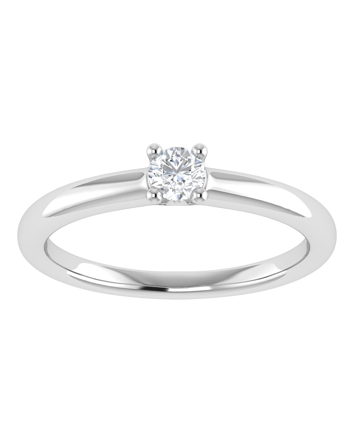 Anillo compromiso Blanco Brillante