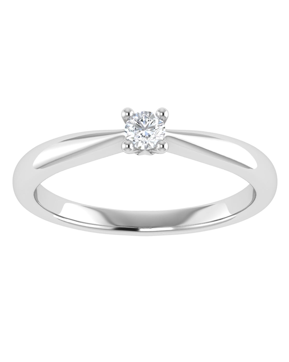 Anillo compromiso Blanco Brillante