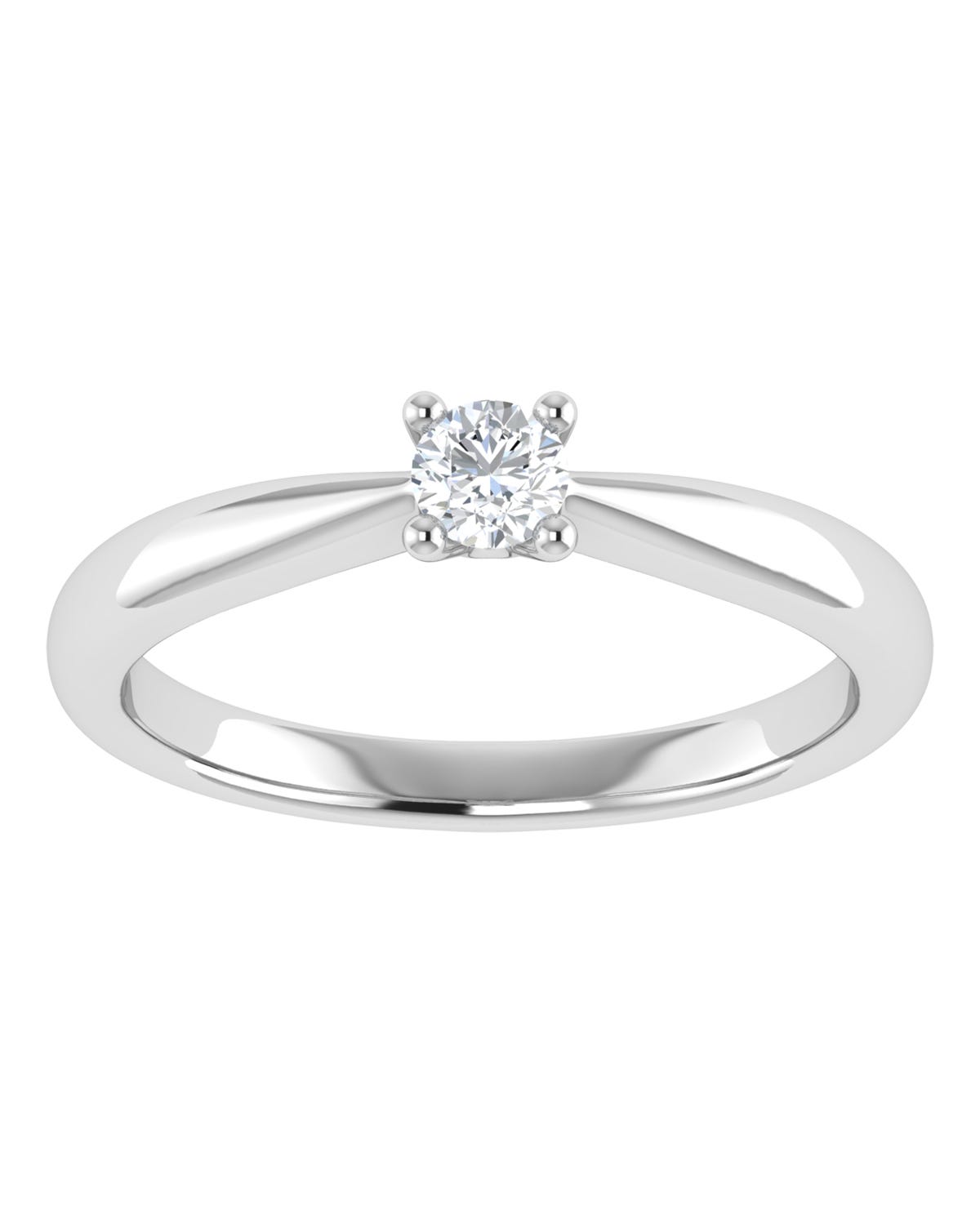 Anillo compromiso Blanco Brillante
