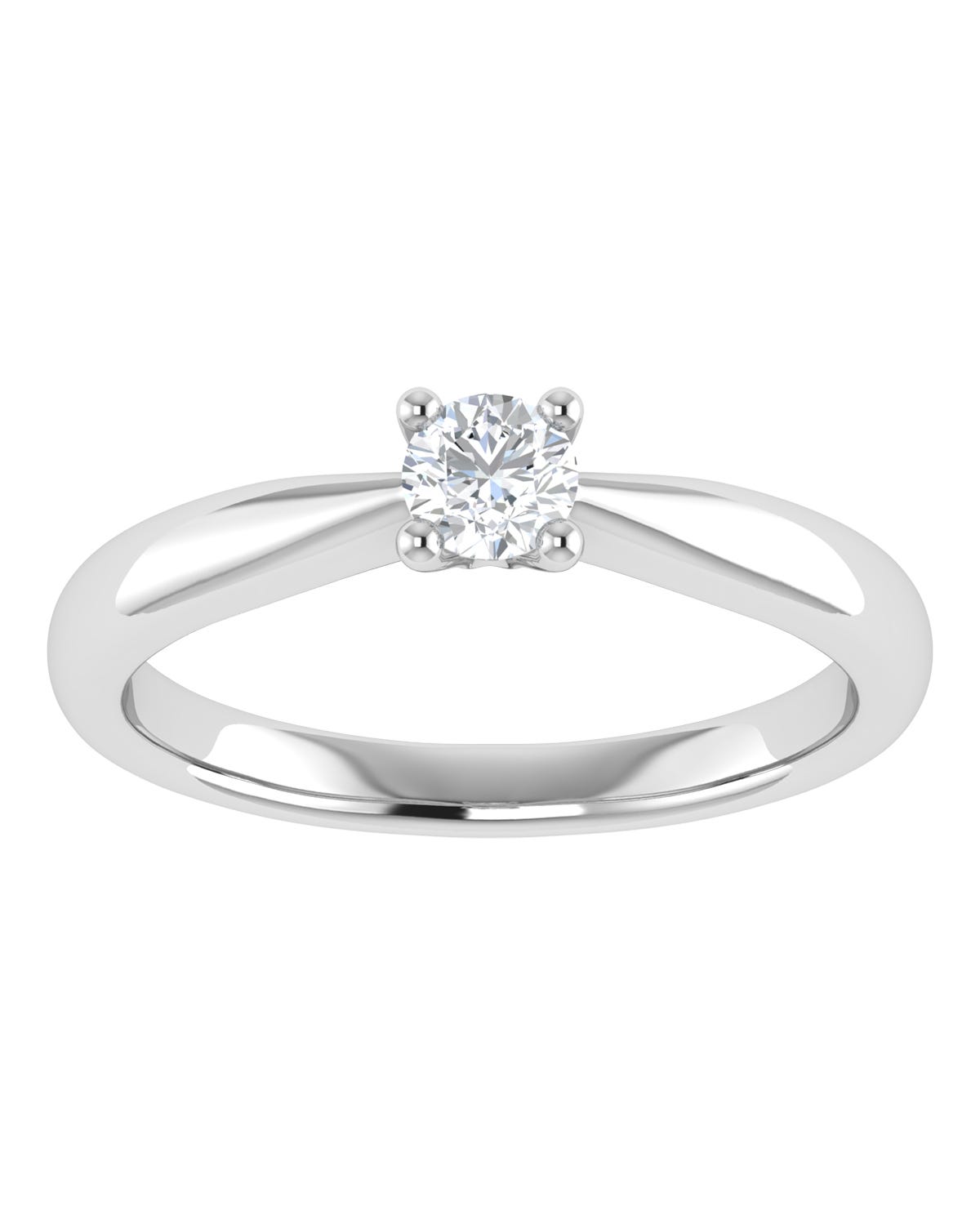Anillo compromiso Blanco Brillante