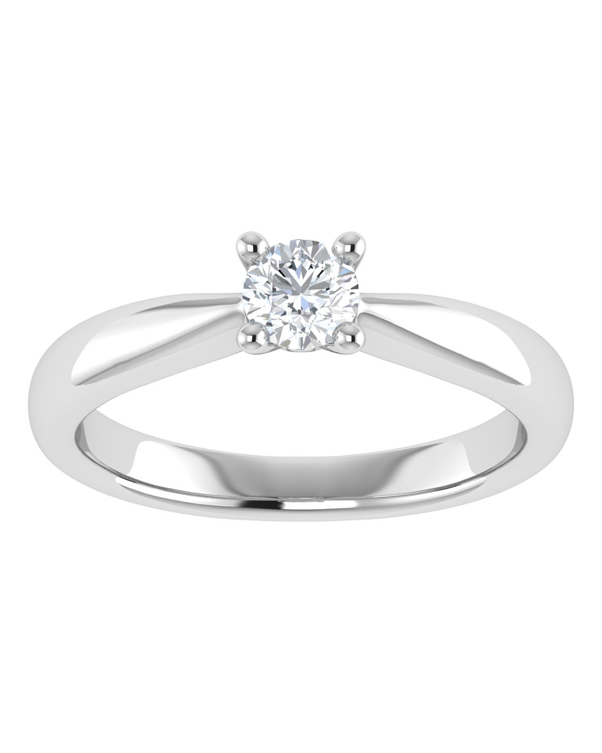 Anillo compromiso Blanco Brillante