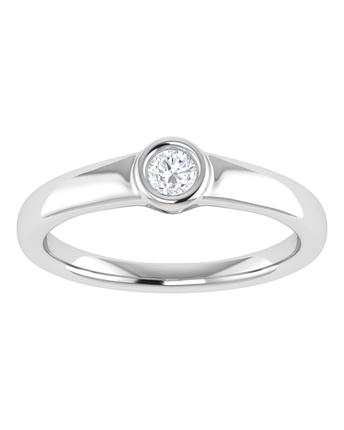 Anillo compromiso Blanco Brillante