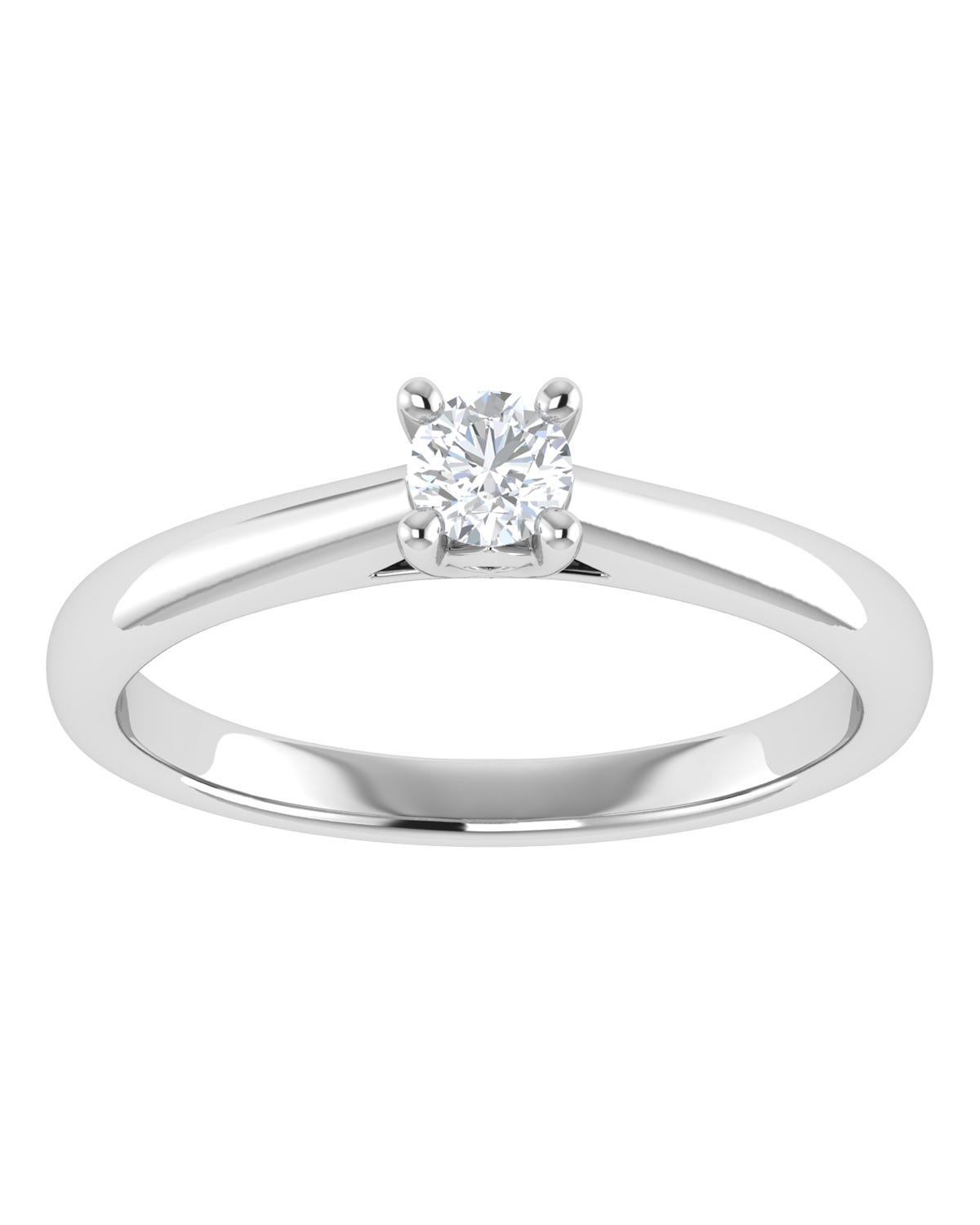 Anillo compromiso Blanco Brillante