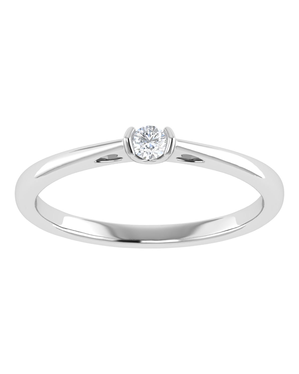 Anillo compromiso Blanco Brillante