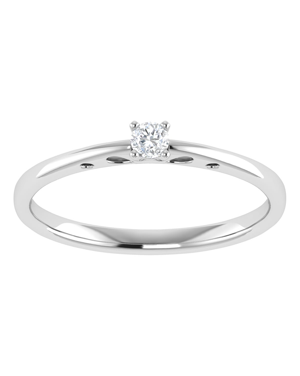 Anillo compromiso Blanco Brillante