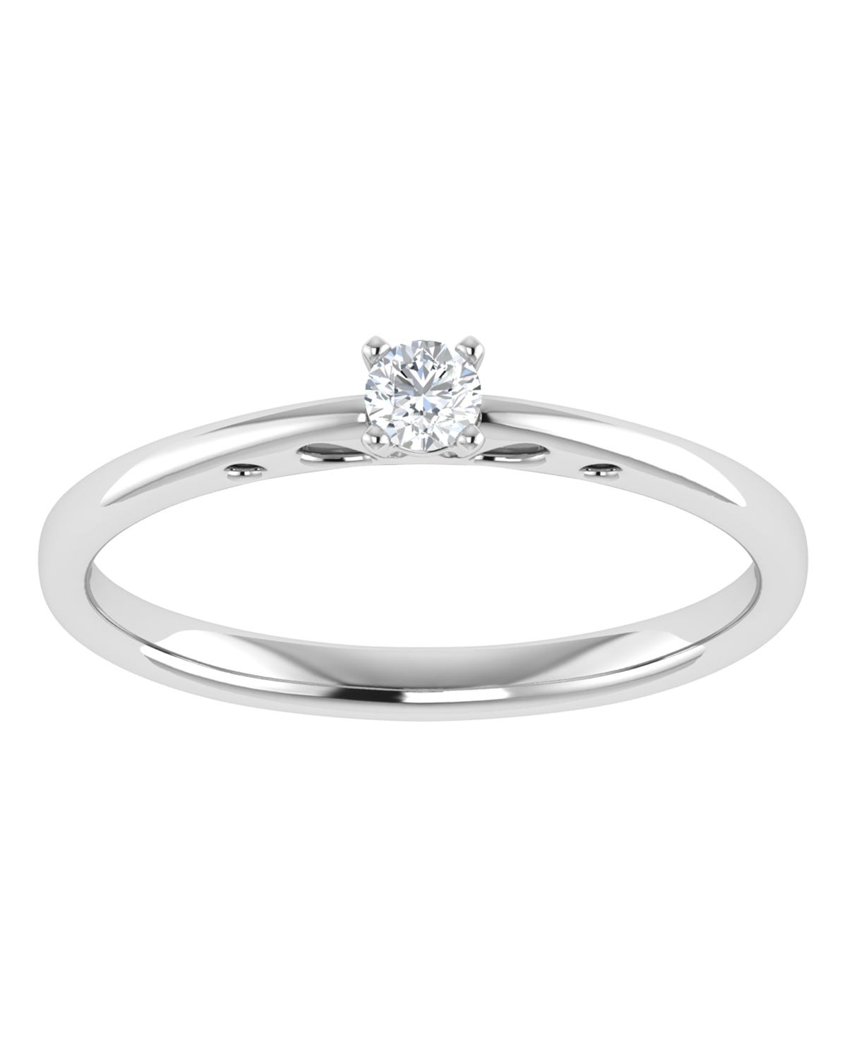 Anillo compromiso Blanco Brillante