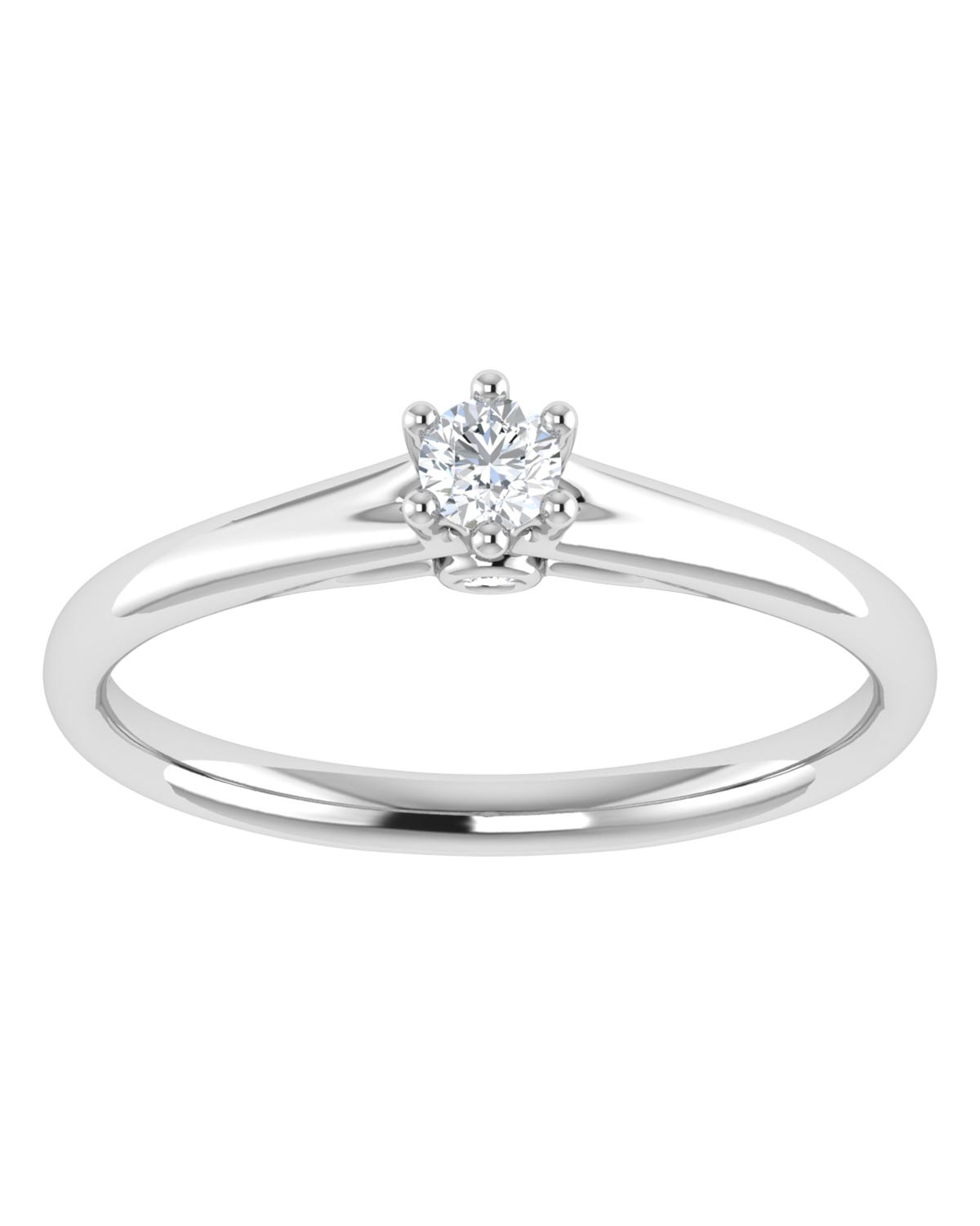 Anillo compromiso Blanco Brillante