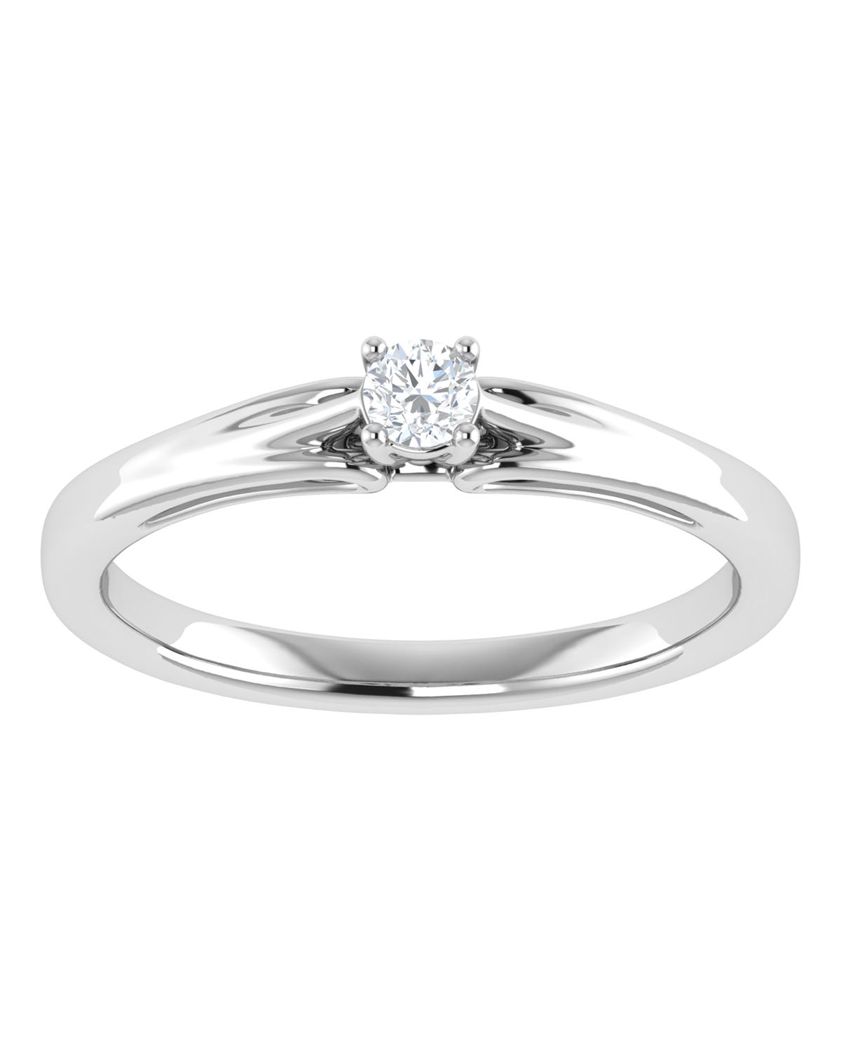 Anillo compromiso Blanco Brillante