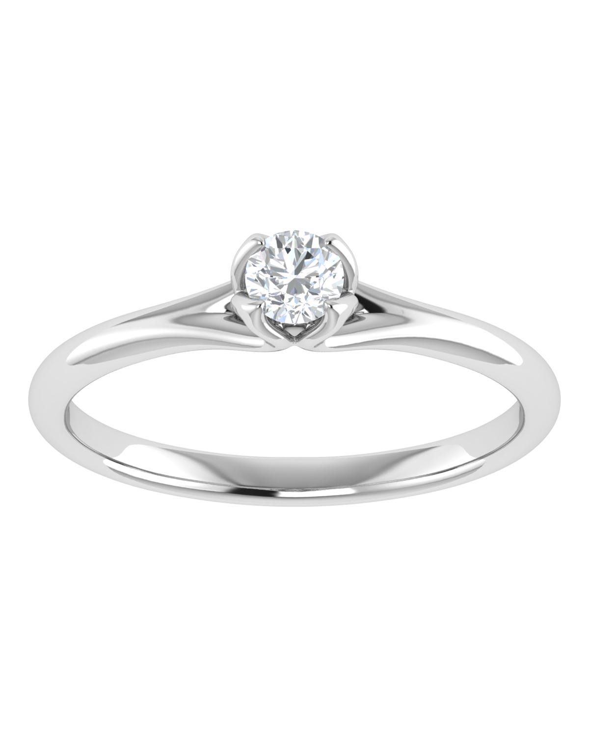 Anillo compromiso Blanco Brillante