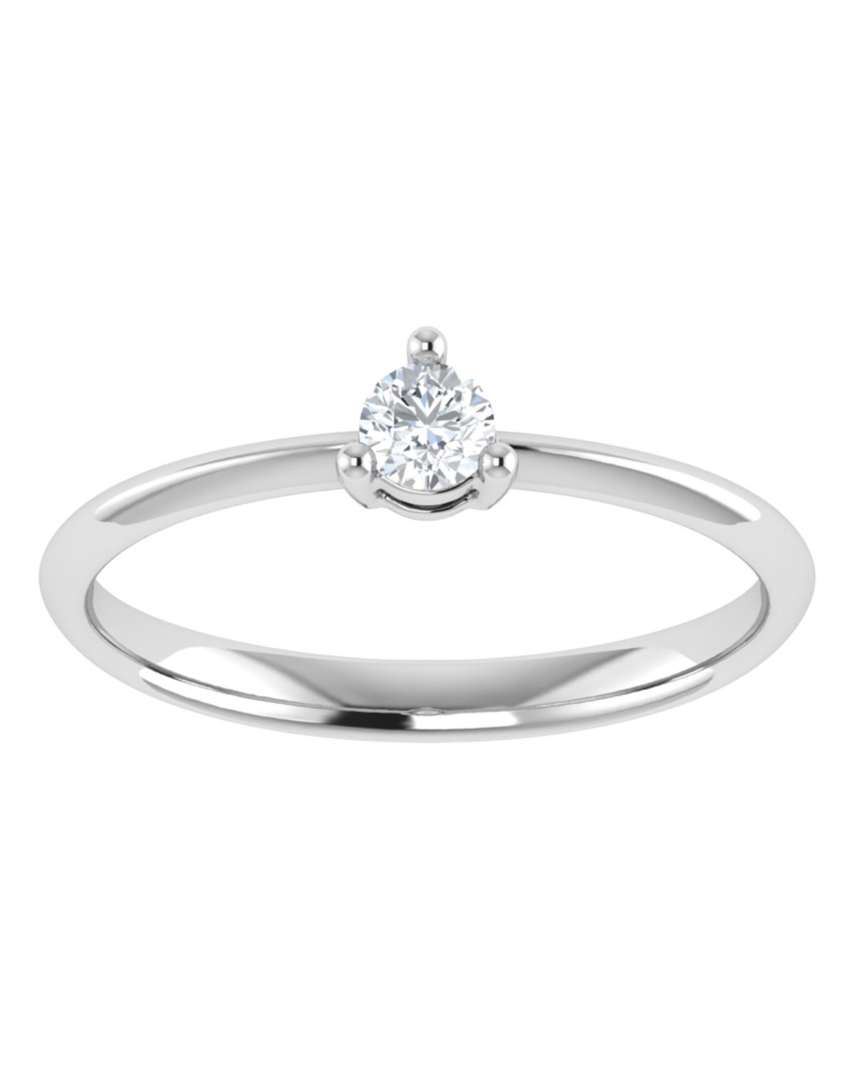 Anillo compromiso Blanco Brillante