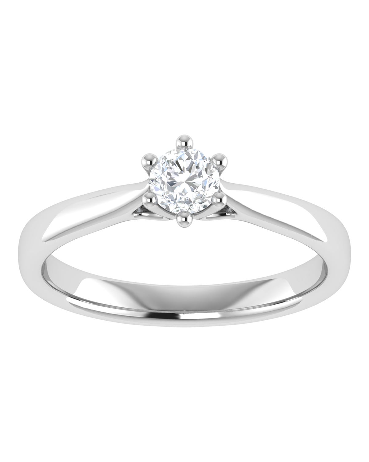 Anillo compromiso Blanco Brillante