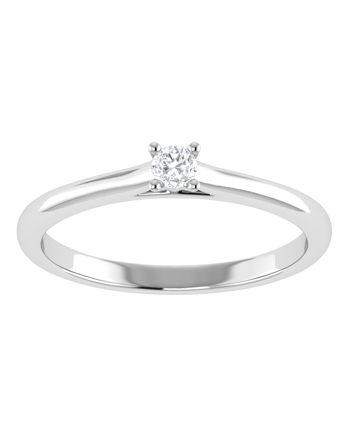 Anillo compromiso Blanco Brillante