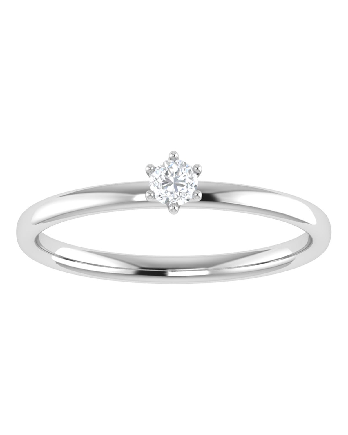 Anillo compromiso Blanco Brillante