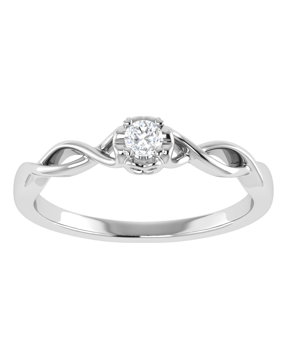 Anillo compromiso Blanco Brillante