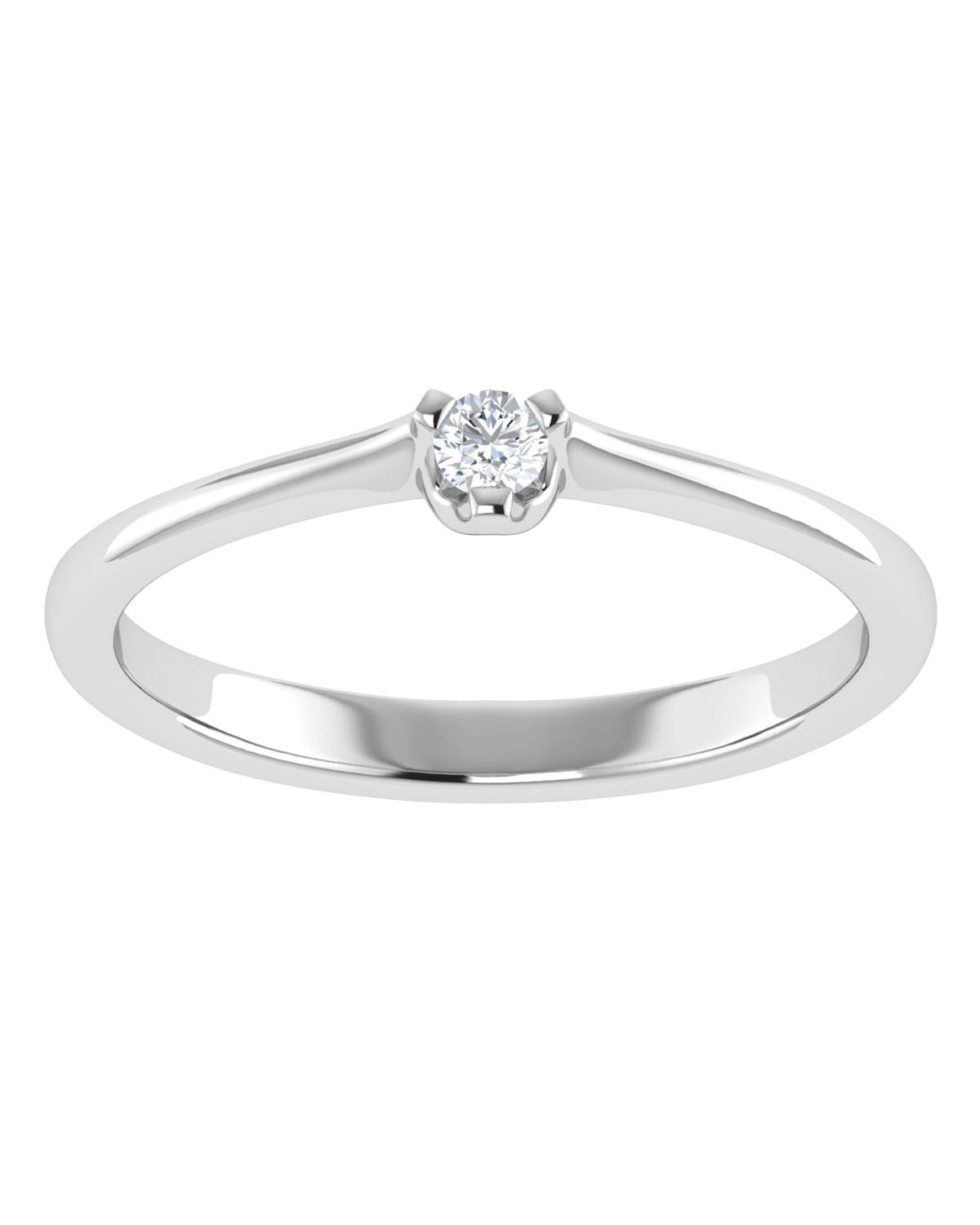 Anillo compromiso Blanco Brillante