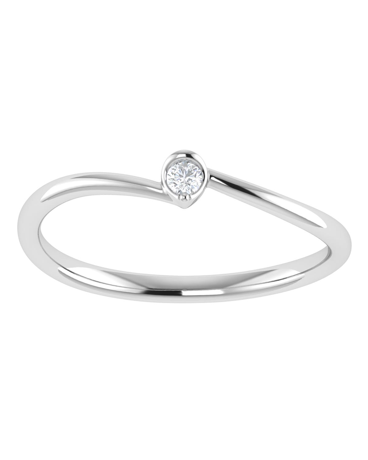 Anillo compromiso Blanco Brillante
