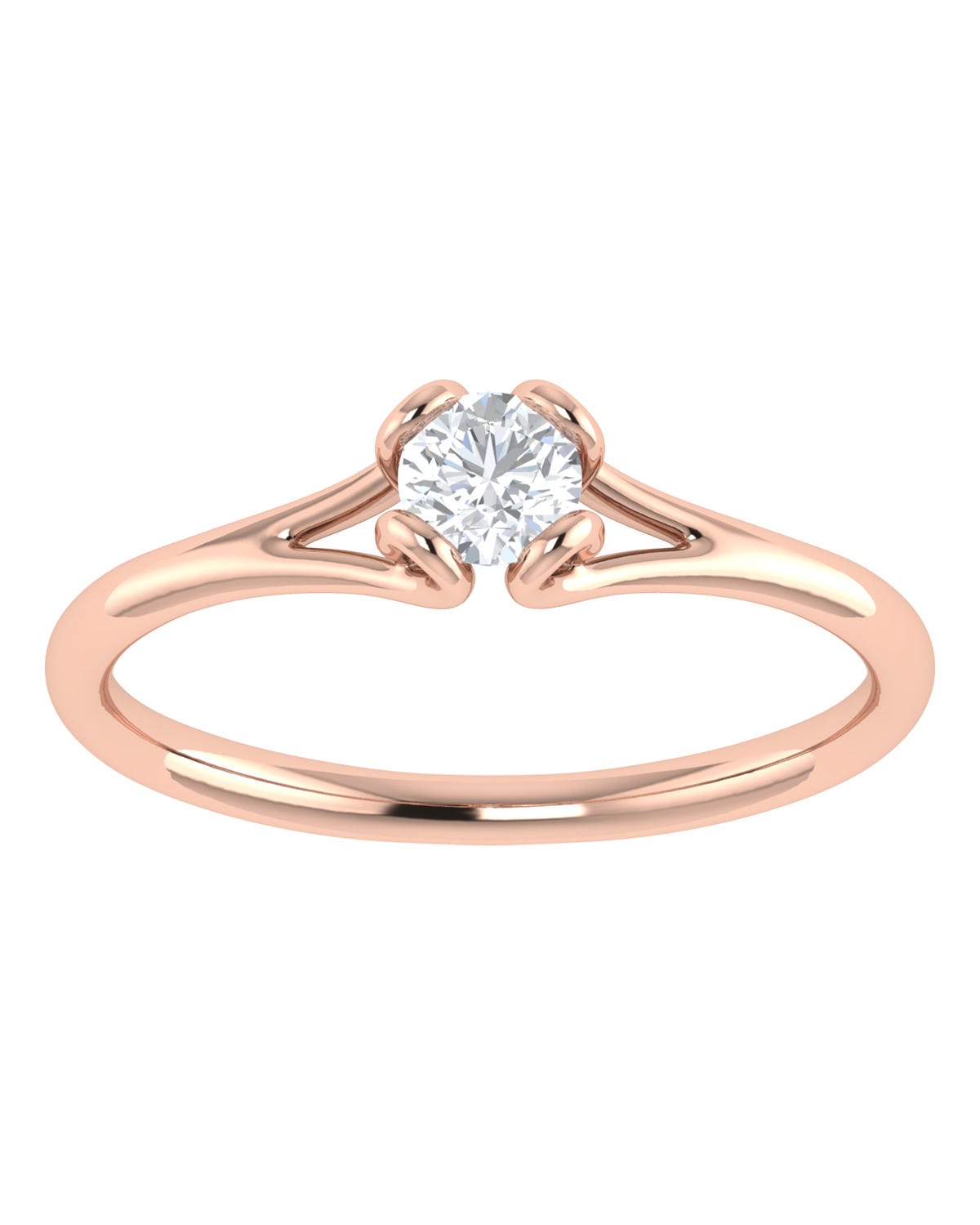 Anillo compromiso Rosa Brillante