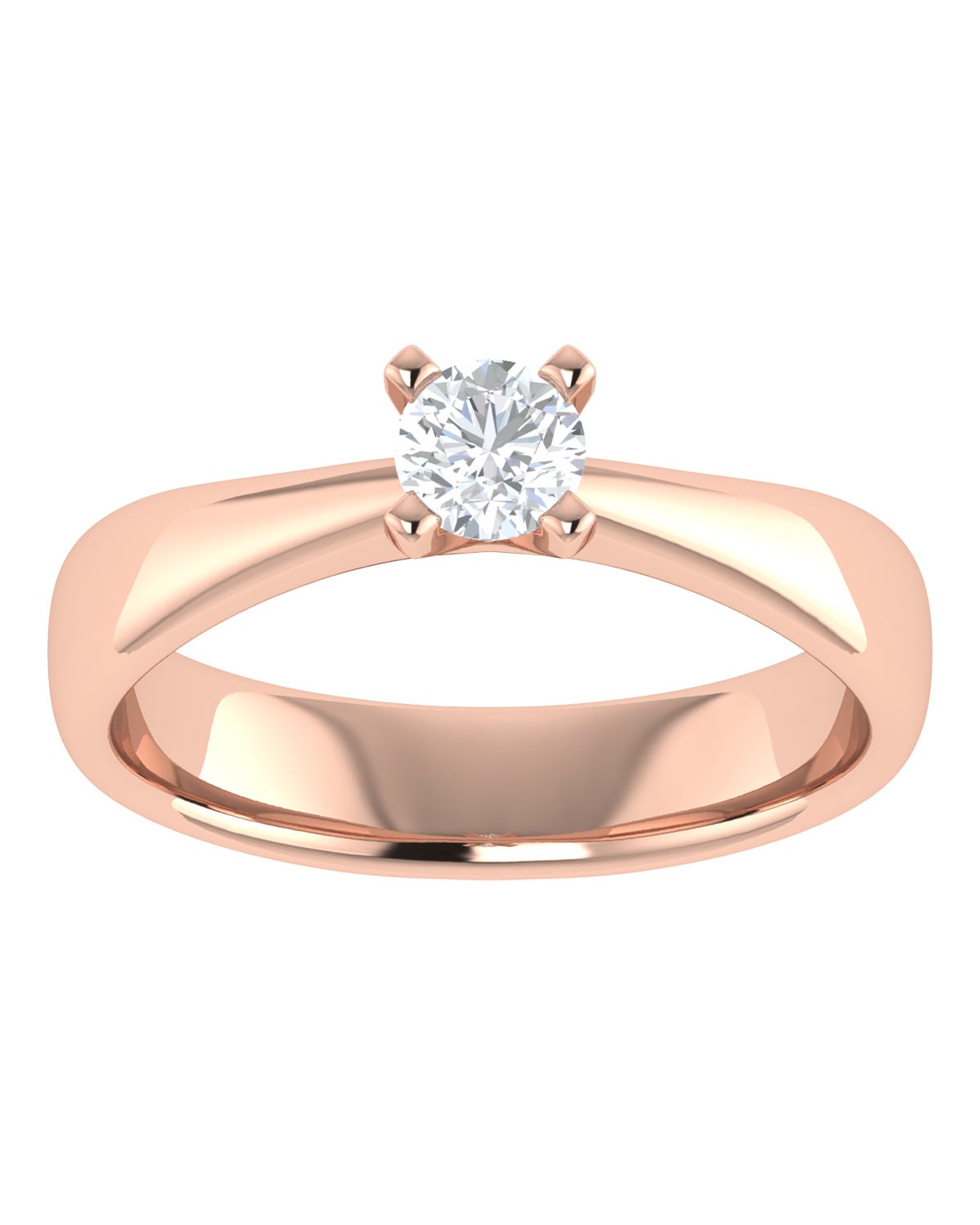 Anillo compromiso Rosa Brillante