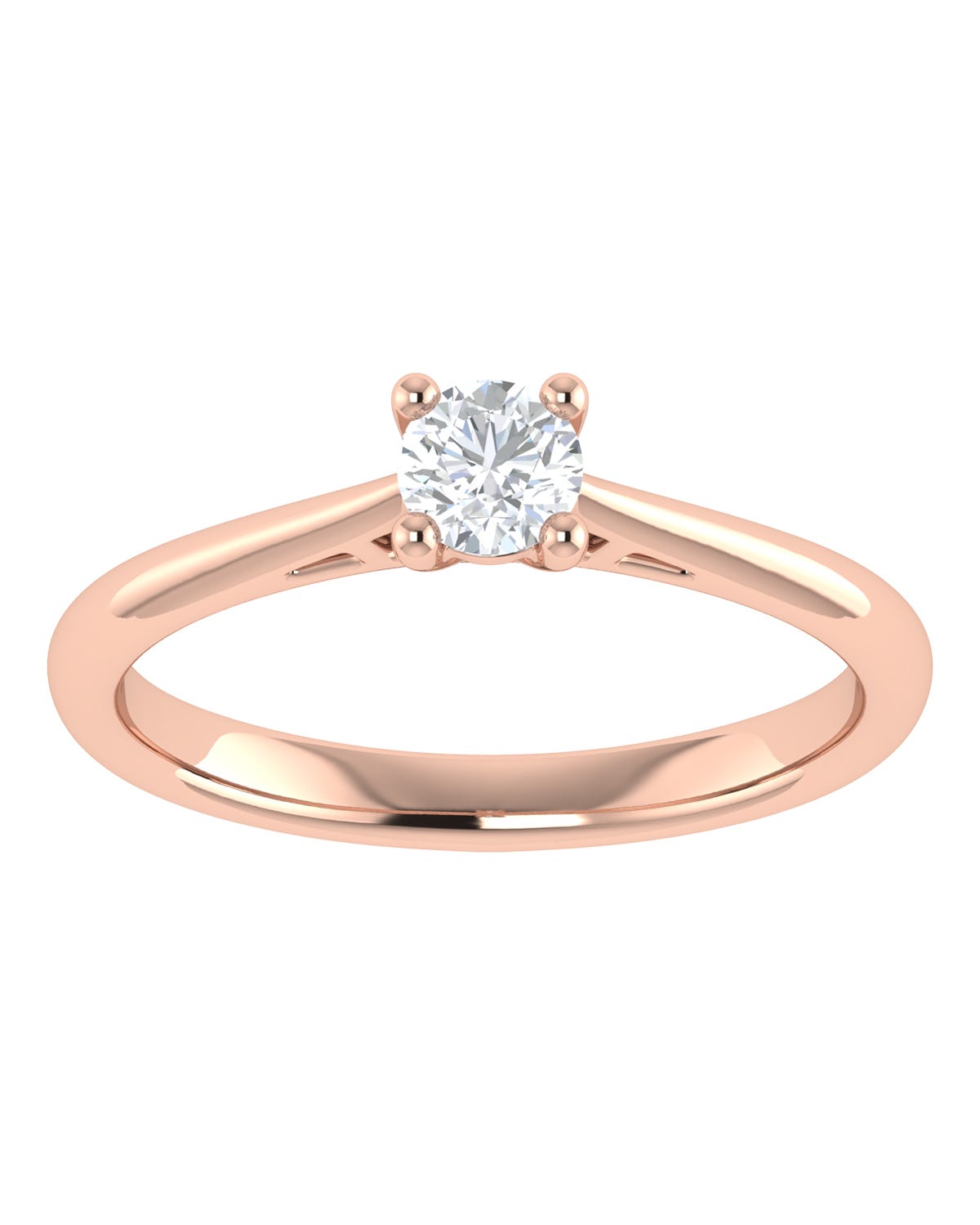 Anillo compromiso Rosa Brillante