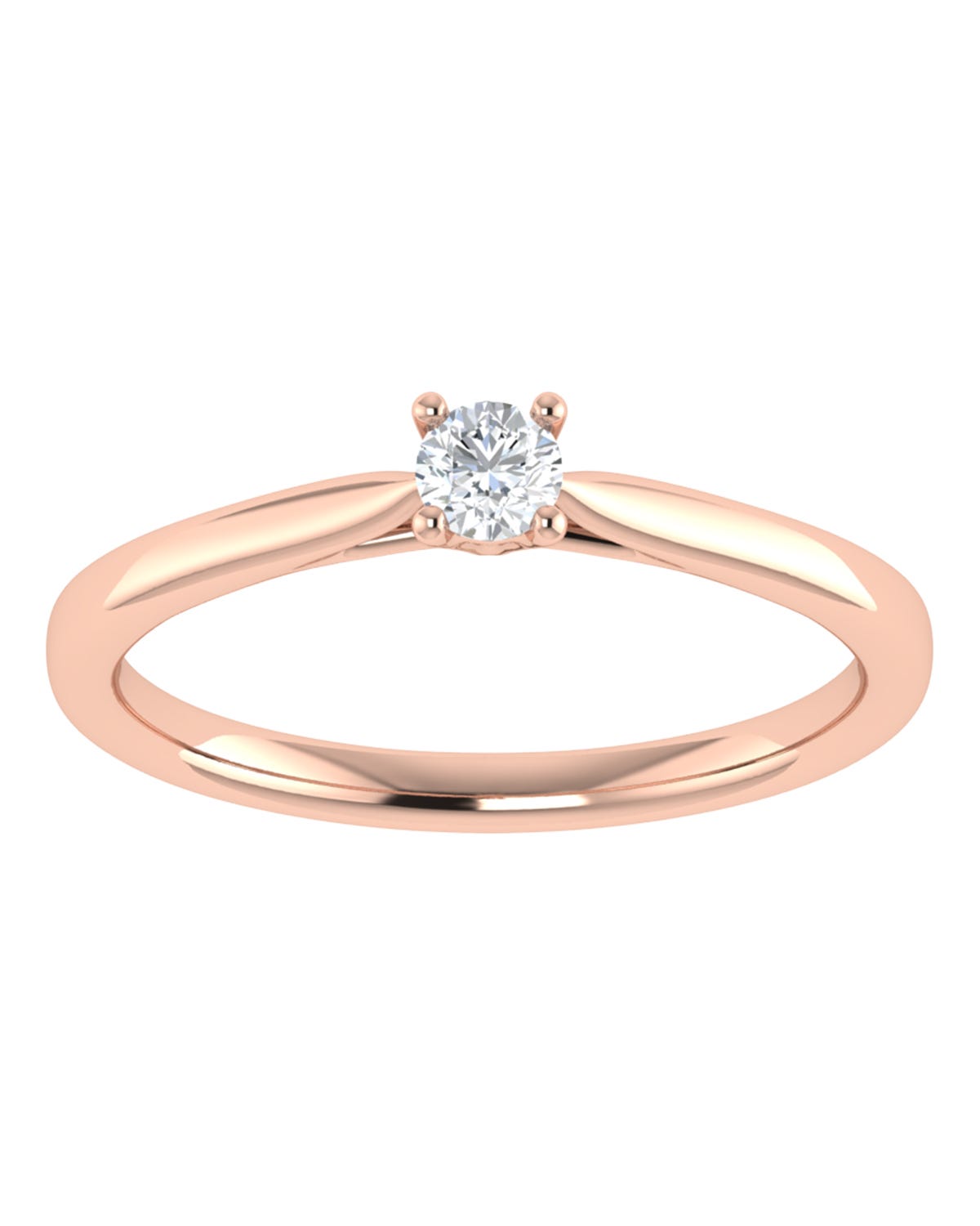 Anillo compromiso Rosa Brillante