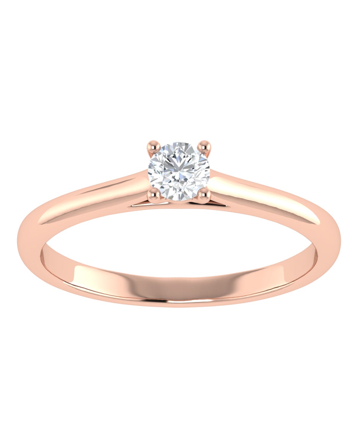 Anillo compromiso Rosa Brillante