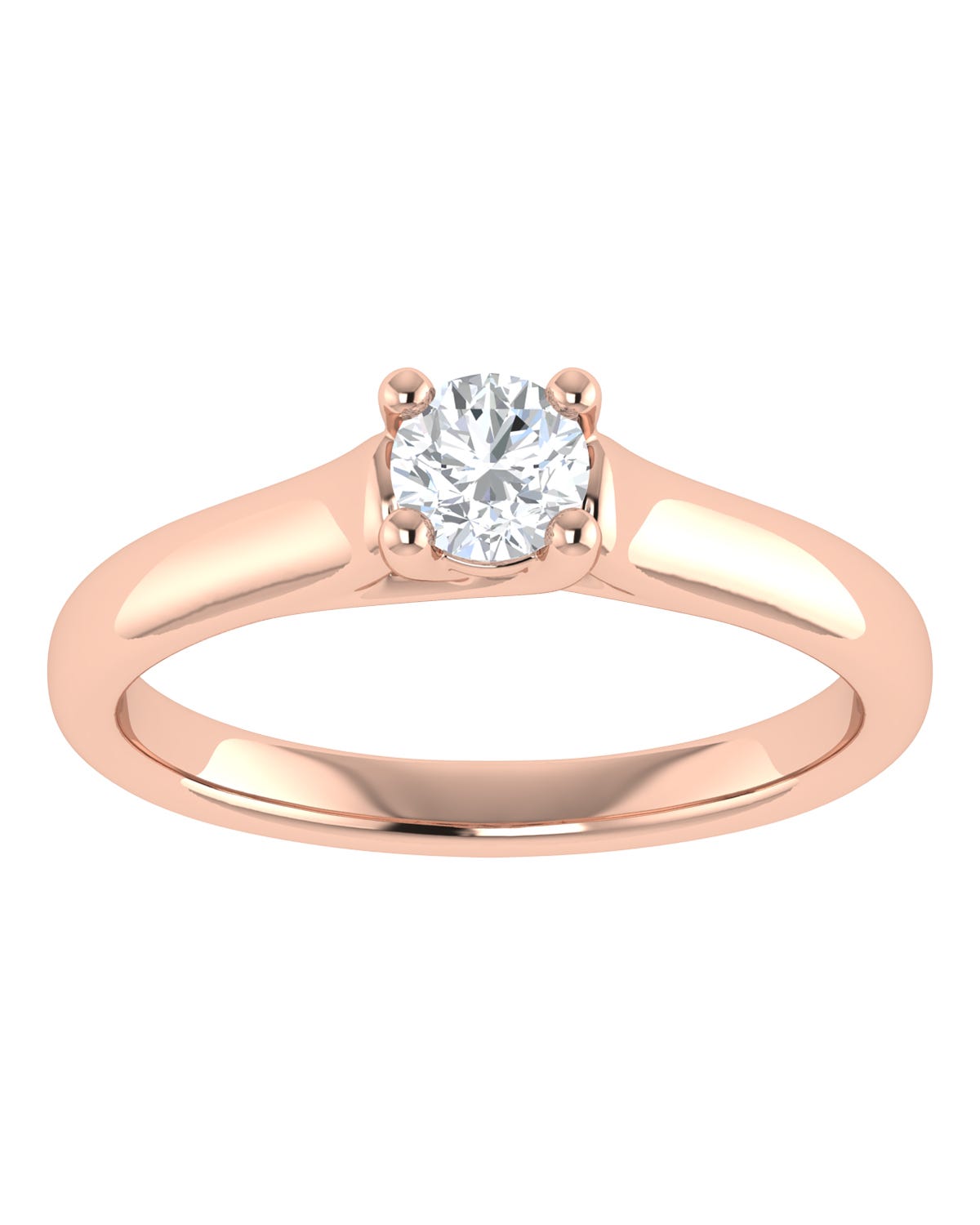 Anillo compromiso Rosa Brillante